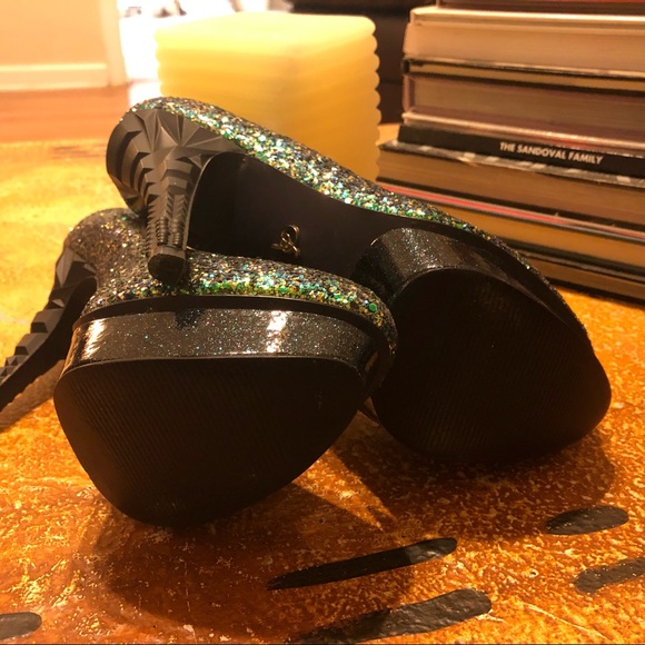 🛍Rachael Roy Green glitter platform heels - Picture 5 of 7